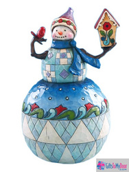 Jim Shore Snowman with Birdhouse